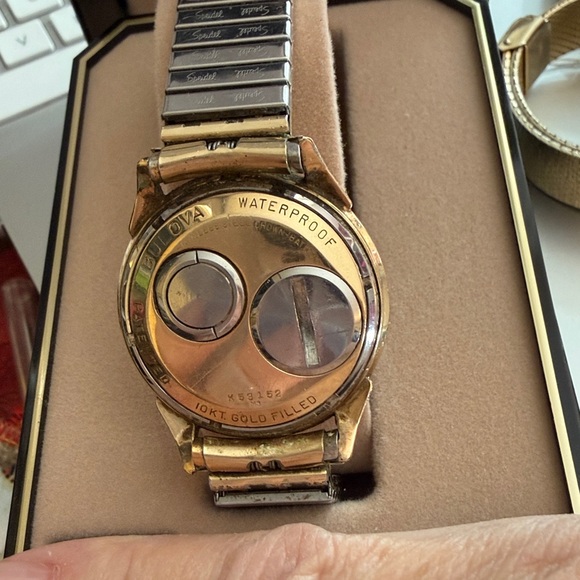 Vintage 34mm 1967 Accutron Men's Tuning Fork Wristwatch 214 USA Gold Filled. - Picture 3 of 4